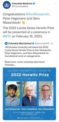screenshot of a tweet from Columbia Medicine's Twitter account